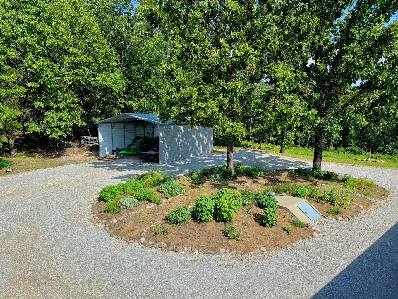 Back Driveway - Barn - Storm Shelter - Herb Garden